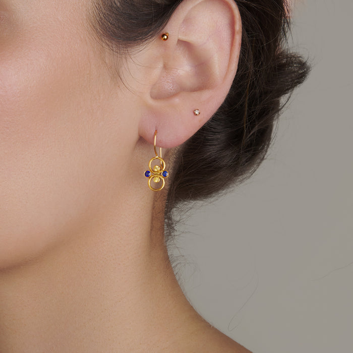 Otto Four-Stone Earring with Sapphires