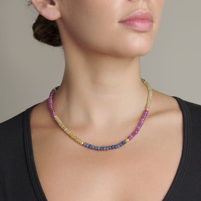Tricolor Afghan Tourmaline Necklace