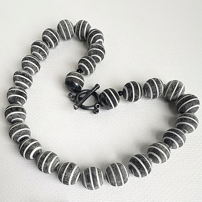 Buffalo Horn and Moonstone Necklace