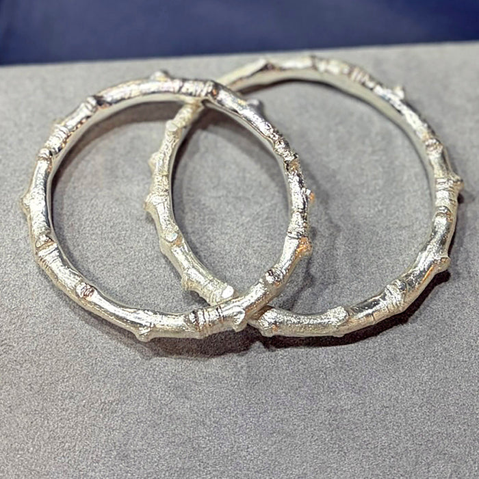 Silver Twig Bangle