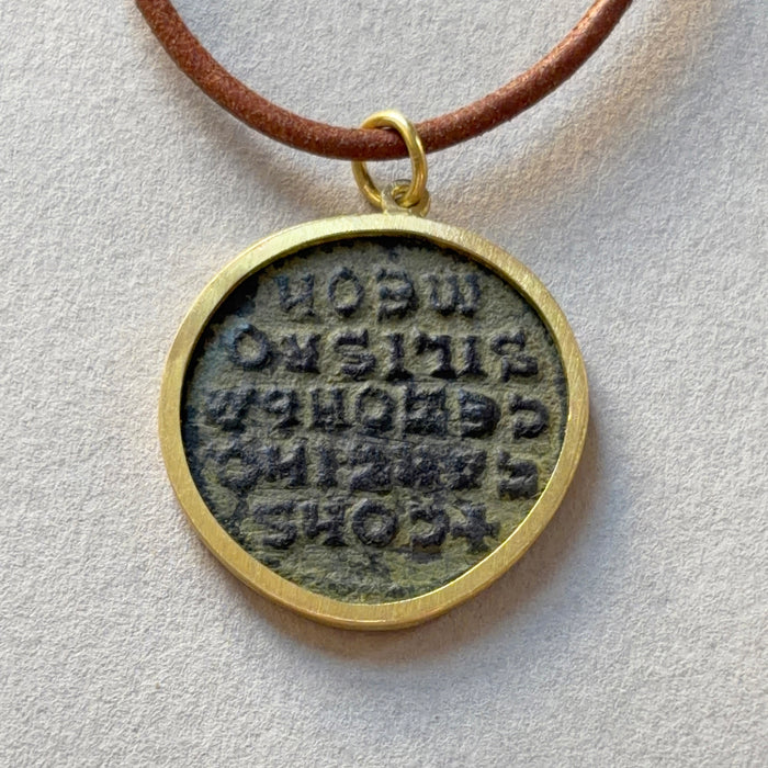 Gold Constantine Coin Pendant