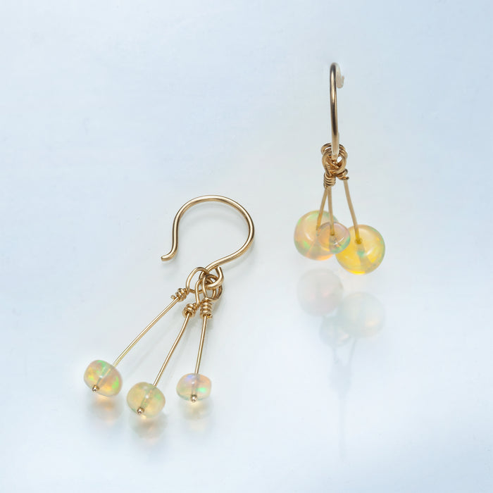 Twinkle Earrings with Opals