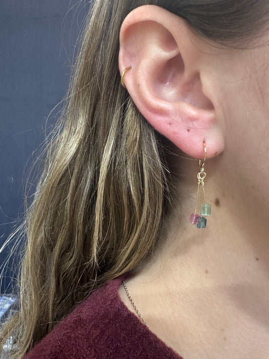 Tourmaline Twinkle Earrings on Taylor 2