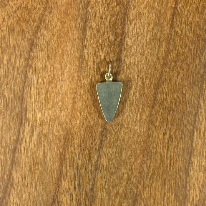 18k Dappled Red Agate Charm