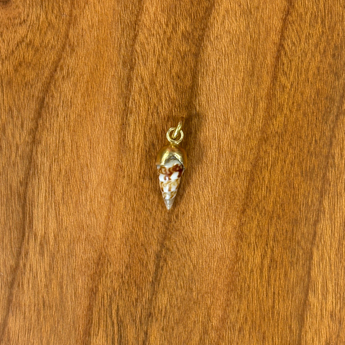 Speckled Seashell Charm