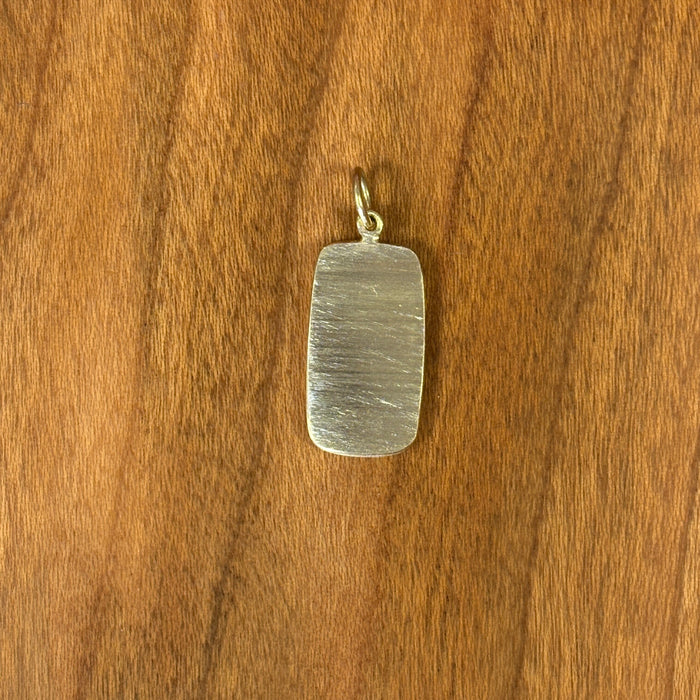 18k Gold Dendritic Tree Charm