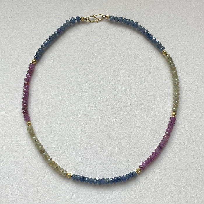 Tricolor Afghan Tourmaline Necklace