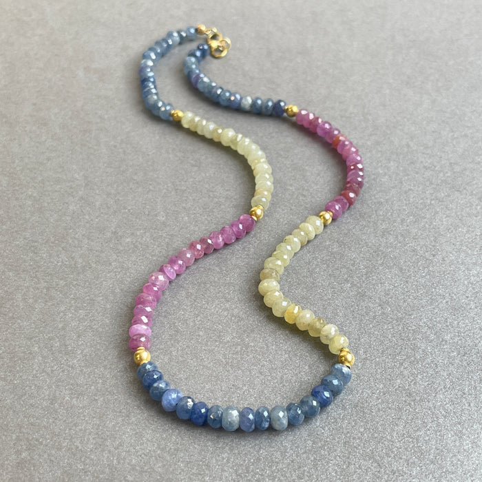 Tricolor Afghan Tourmaline Necklace