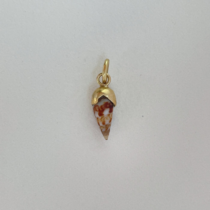 Speckled Seashell Charm