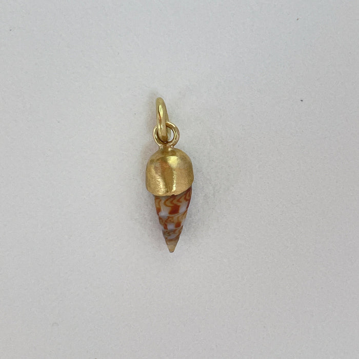 Speckled Seashell Charm