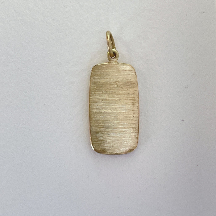 18k Gold Dendritic Tree Charm