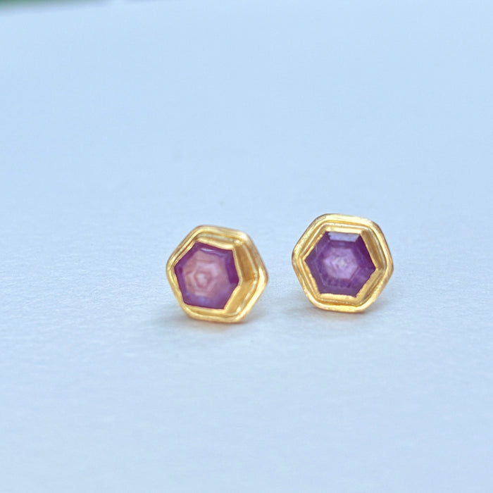 Ruby Slice Studs