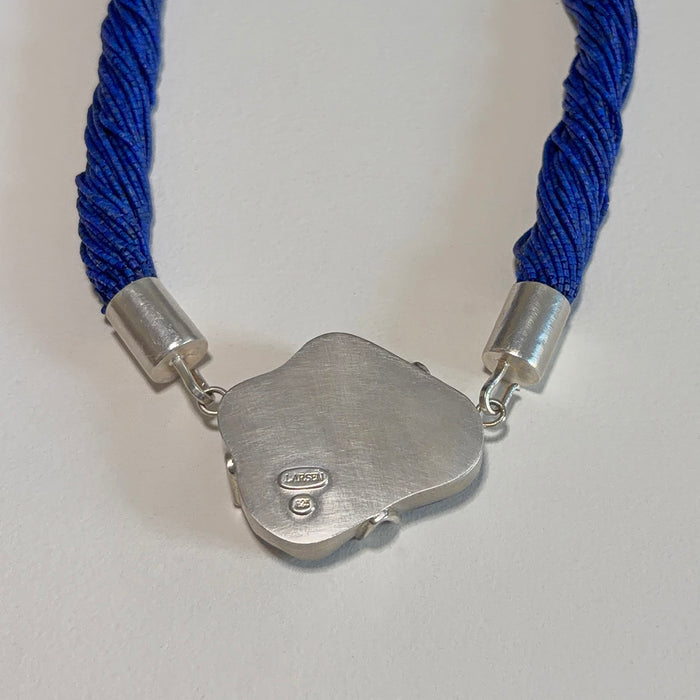 Large Lapis Lazuli and Azurite Flow Necklace