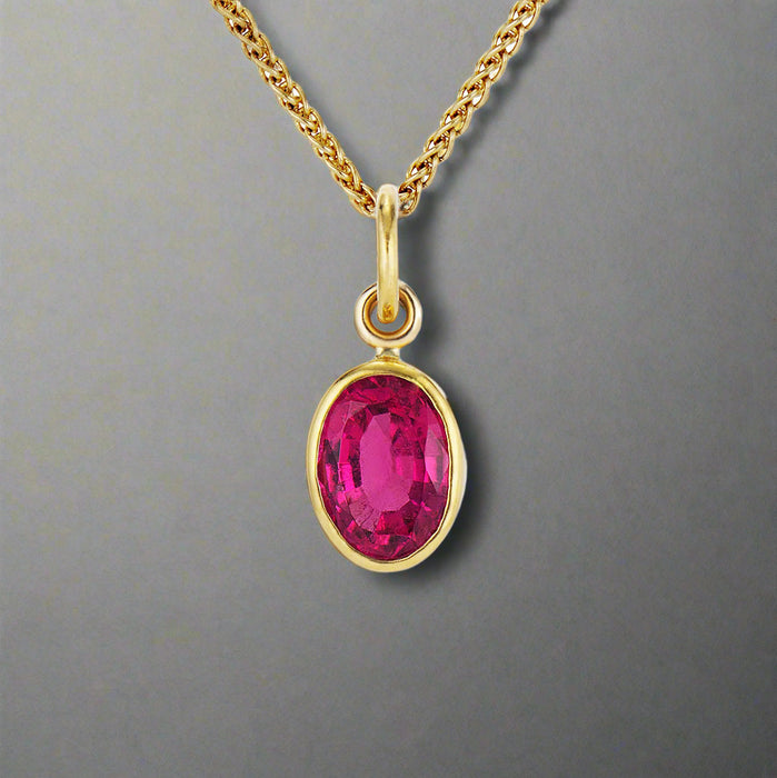 Pink Tourmaline Pendant