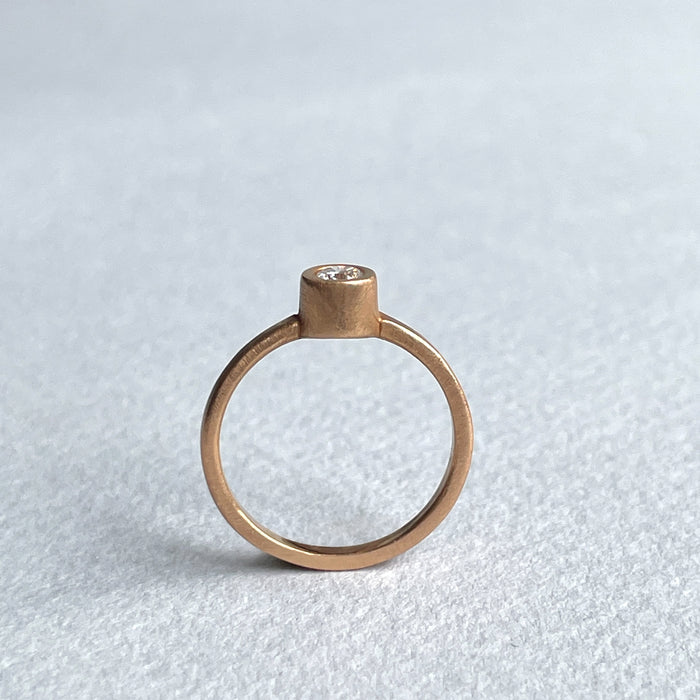 Rose Gold Ring with Spinel